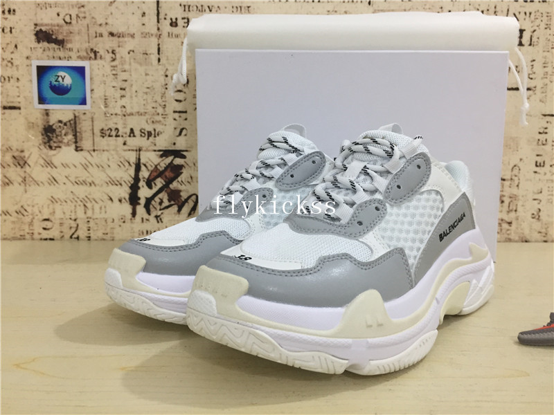 Balenciaga 2017 Fall Winter Triple-S Grey White